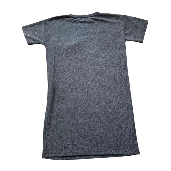 ZARA Basics short sleeved. T shirt Dress, size medium, Dark Gray - Picture 2 of 7